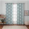 Exclusive Home Curtains Finestra Tenda a Pannello a casa Tende Kochi Linen Blend Esclusiva Coppia, Poliestere, Teal, 213.36 x 137.16 x 0.254 cm