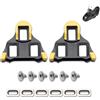 AzureRay Für Cale SPD für Pedale Velo Strada - Ramponi Premium compatibili SPD-SL - Antiscivolo per Bici da Strada & Home Trainer (Giallo)