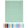 Generic Tende Veneziana in Alluminio su Misura Larghezza 25-165cm Altezza 50-290cm, Privacy, 25mm Persiane Veneziane Orizzontali per Finestre Interne(Light Green)