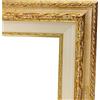 ITALIA CORNICI Maestri Artigiani I Cornice per Quadri Tele con Passepartout in Legno I Varie Misure I Personalizzabile I Noce Rosa Oro Crema (20 x 30 cm + Passepartout, Crema)