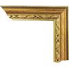 ITALIA CORNICI Maestri Artigiani I Cornice per Quadri Tele con Passepartout in Legno I Varie Misure I Personalizzabile I Noce Rosa Oro Crema (30 x 40 cm + Vetro, Oro)