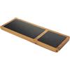 MA MAISON Vassoio in Legno con Ardesia Ideale per Aperitivi e Finger Food Elegante e Funzionale - con Piano Impermeabile da Portata per Servire con Stile (35 x 13 cm)
