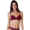 Lovable Imbottito con Ferretto Exquisite Lace Reggiseno, Bordeaux, 34 / 3D Donna