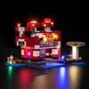 BrickBling Set di luci a LED compatibile con Lego Minecraft The Mooshroom House (non Lego), set di illuminazione a LED compatibile con Minecraft 21270 The Mooshroom House, giocattolo creativo