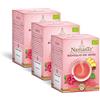 Pompadour NamasTe®, Tisana Biologica Risveglio dei Sensi con Ibisco, Foglie di Lampone e Zenzero, 45 Filtri (3 Confezioni da 15 Filtri), Senza Lattosio, Senza Glutine e Allergeni, Vegan