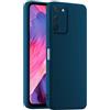 HULLIN Custodia per Telefono in Silicone Colorato, Adatta per Samsung Galaxy S10 Lite/Galaxy A91 (6.7) - Blu zaffiro