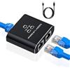 AVNSCNK Switch Ethernet 2 Porte 1000Mbps Switch di Rete LAN RJ45 1 a 2 sdoppiatore ethernet di rete Gigabit Con Cavo USB 3.0 a Type-C Splitter Ethernet per Computer, HUB, Switch, Set-top box, TV e altro