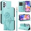 Bravoday Cover per Samsung Galaxy A23 4G / 5G, Custodia in PU Pelle Portafoglio Flip Schede con Slot per Carte, Magnetica Antiurto Cover per Galaxy A23 4G / 5G, Verde