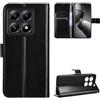zZjoOoj Cover per Xiaomi 14T Pro (2024), Custodia Libro in PU Pelle Portafoglio, Case Antiurto Soft con Porta Carte e Chiusura Magnetica, Funzione Stand (Nero)
