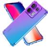 SEAHAI Cover per Xiaomi Redmi Note 13 PRO 5G / Poco X6 5G Cover, Ultra Sottile Custodia in TPU a Gradiente Colori, Trasparente Silicone Morbido Case Antiurto Cover, Viola/Blu