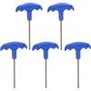 QUARKZMAN 5pcs H3 T-Manico Esagonale Chiave Inglese 3mm S2 Acciaio T-Key Esagono pinze Riparazione Strumento