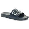 Emporio Armani 7 Ciabatta Emporio Armani 7 Maxi Logo Blu Bianco