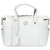 Gattinoni Borsa donna a mano Roma Bianco Bianca Borsa a spalla Bauletto grande tracolla Denise Soft