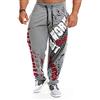 Xamic Pantaloni lunghi da corsa, da uomo, in cotone, morbidi per bodybuilding, jogging, pantaloni lunghi, 4., XL