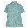 Cmp Woman Shirt Camicia M/M Fiorellini Verde Donna
