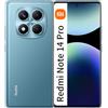 Xiaomi Redmi Note 14 Pro 12GB RAM + 512GB ROM SmartPhone 6.67 pollici 120Hz 200MP Batteria 5500mAh 45W Wired Fast Charging, Aurora Blu（Nessun caricabatterie）