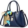 DORRISO Moda Medie Donna Borsa a Mano Elegante Tote Borse con Classico Nastro Borsa a Tracolla PU Pelle Donna Borse Messenger per Viaggio Shopping Lavoro Vacanza Casuale Satchel Borse Blu