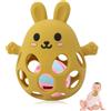Sichy Giochi Neonato 0-3 Mesi, Sonaglio 3-6 e 6-9 Mesi, Montessori Giocattoli Sensoriali per Bambini 0-12 Mesi, Massaggia Gengive Neonati, Giochi Dentizione Neonato Silicone,Regali per Neonati