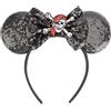 DRESHOW Cerchietto con Orecchie da Topo Fasce Orecchie da Topo Cerchietti Carnevale per Ragazze e Donne per Capelli Belle Orecchie da Topo Copricapo Decorazioni