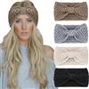 DRESHOW 4 Pezzi Fasce per Capelli Tessuto di Lana Turbante Fascia da Donna Invernale Accessori Cerchietti per Donna Ragazze