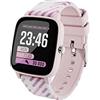 Lamax Smartwatch Bambini BCool Smartwatch per bambini con lingua italiana durata fino a 7 giorni, contapassi, cardiofrequenzimetro, analisi del sonno, IP68, 4 giochi, due cinturini inclusi (Rosa)