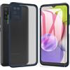 THIYUFUNS Cover per Samsung Galaxy A03s con Pellicola Vetro Temperato,Silicone Morbido TPU Custodia Protettiva Case per Samsung Galaxy A03s - Blu