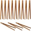 HXHWKEN 12 Pezzi Pinze di Bambù Pinza per Toast in Legno Pinze da Cucina Riutilizzabile per Cucinare Pane Tè alla Frutta e Sottaceti, 18cm