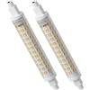 ALQFFHL R7S LED 118mm Lampadina 10W Dimmerabile, Luci di inondazione tipo J a doppio attacco (100W Alogeno T3 Equivalente), Lampade Lineare 1000LM 6000K 360 Gradi, Confezione da 2 (Bianco Freddo)