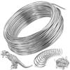 HIKPACKER Filo Alluminio 3mm x 20 m, Filo di Ferro Modellabile Pieghevole Filo Metallico per Bigiotteria Filo Artigianato Artigianale Filo di Alluminio per Gioielli, Abbellimenti, Decorazioni Argento