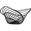 Alessi Trinity ACO04/12 B, Portaagrumi di Design, Acciaio Colorato con Resina Epossidica, Nero