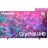 Samsung TV Crystal UHD 4K 98" UE98DU9070UXZT Smart TV Wi-Fi Graphite Black 2024, Processore Crystal 4K, 4K Upscaling, Slim Look, OTS Lite