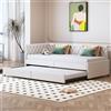 BLSYHDH Divano letto gigogne 90 x 200, divano convertibile a 2 posti, letto, divano letto estraibile, letto con rete a doghe, letto estraibile per adulti, letto allungabile letto multifunzionale in tessuto