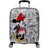 American Tourister Wavebreaker Disney FL - Spinner S, bagagli a mano, 55 cm, 36 L, multicolore (Minnie Comics White)