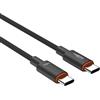 ANSMANN cavo di ricarica 60 cm USB tipo C per la ricarica rapida di smartphone, tablet, laptop, ecc. con potenza di uscita fino a 140 W/Cavo di alta qualità per l'ufficio, l'home office, il gamer