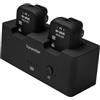 M-Vave WP-12 - Sistema di monitoraggio in-ear wireless - Trasmissione audio a 2,4 GHz, 24 bit/48 kHz, portata 30 m, batteria a lunga durata, modalità multiple
