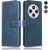 MIKULLE Cover a Libro per Xiaomi Redmi 14C 4G / Redmi A4 5G (6.88), Custodia in Pelle PU e Silicone TPU Bumper, Flip Chiusura Magnetica Caso Portafoglio con Funzione Stand - Blu