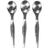 Metaltex Cucchiaio per uova in acciaio inossidabile, argento, 3 pezzi, 1,9 x 6,8 x 16 cm