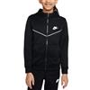 Nike Repeat PK FZ Giacca, Nero/Bianco, XS Unisex-Bambini