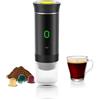 Ruspela Macchina per caffè espresso elettrica portatile Macchina da caffè elettrica senza fili Macchina per caffè a capsule per caffè ad azionamento manuale per campeggio, viaggi, camper, ufficio