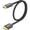 SUNGUY Cavo Hard Disk USB C, 0.5m USB3.1 10Gbps Cavo Micro B Maschio a USB C Maschio, Cavo USB Type-C Hard Disk per WD Elements, HDD, Toshiba, Esterno-Nero