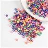 Minnhua 3500 Pezzi Perline per Braccialetti, Lettere per Braccialetti con 3 m di Elastico, Perline per Bigiotteria Fai da Te, Set Perlines per Collana Braccialetto (Colorato)