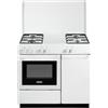 Delonghi Cucina a gas con forno DE'LONGHI SEW 8540 N EDM bianca L 86 x P 50 cm