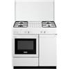 Delonghi Cucina a gas con forno DE'LONGHI SGGW 854 N EDM bianca L 86 x P 50 cm
