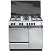 Delonghi Cucina a gas con forno DE'LONGHI SEX 8542 N EDM inox L 86 x P 50 cm