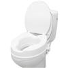 PEPE Mobility Rialzo WC 10 cm per Anziani con Coperchio Alzawater Bianco | Alzata per Protesi d'Anca, Sostegno per Disabili, Morsetti Laterali di Bloccaggio, Montaggio senza Attrezzi
