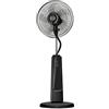 BLACK+DECKER BXMF75E Ventilatore con nebulizzatore, Serbatoio 2L Acqua Nebulizzata, 75 W, Plastica, Nero