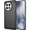 Effcotuo Custodia per OnePlus 13R 5G Cover [Fibra di Carbonio] Morbido TPU Custodia Protezione Anti Scivolo/Antiurto per OnePlus 13R 5G Case-Nero