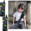 Furforstk copri cintura di sicurezza auto bambini 2 pezzi dinosauro copricintura auto bambini imbottitura cintura di sicurezza, Il design della fibbia fissa non si sposta (nero dinosauro)