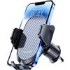Miracase Porta Cellulare Auto con La Nuova Clip di Aggancio in Metallo, Supporto Telefono Auto per Bocchette dell'Aria, Porta Telefono Auto Universale per iPhone Android e Tutti Gli Smartphone