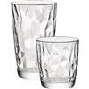 Bormioli Rocco Diamond Bicchieri Acqua & Bibita in Vetro - Set 12 Pezzi